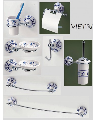 Set accessori bagno 3 pezzi in ceramica Fiore/accessori bagno