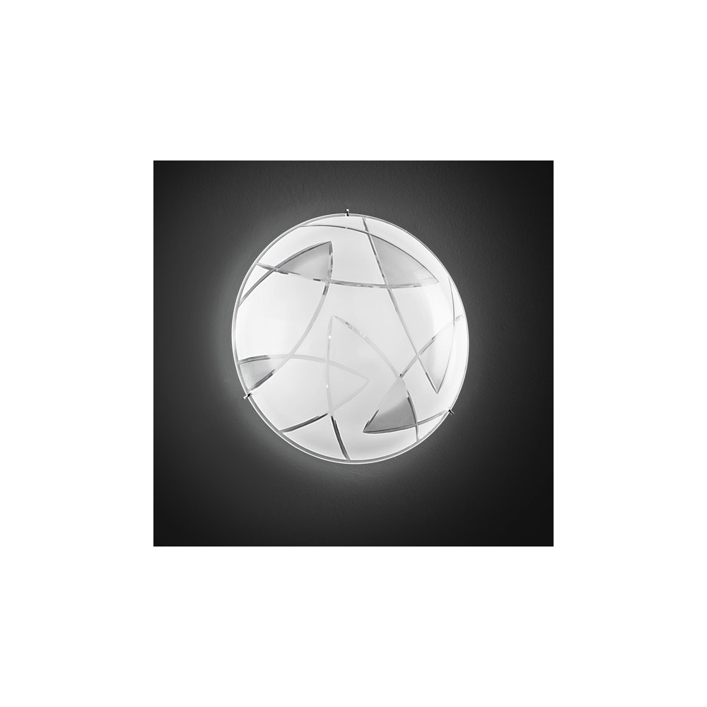 Lampadario Cristallo Semi Flush Mount - Plafoniera Soffitto Oro/Nero Per Camera, Bagno, Corridoio, E27