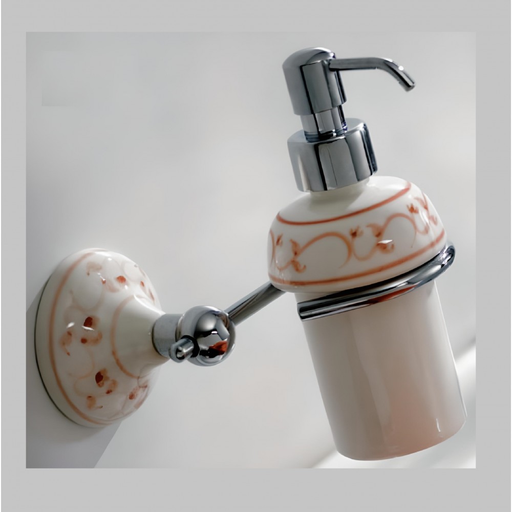 dosatore porta sapone liquido moderno in ottone cromato e ceramica free